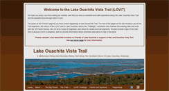 Desktop Screenshot of lakeouachitavistatrail.org