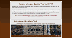Desktop Screenshot of lakeouachitavistatrail.com